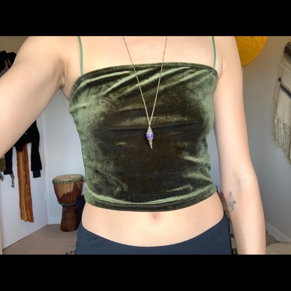 Velvet crop Top